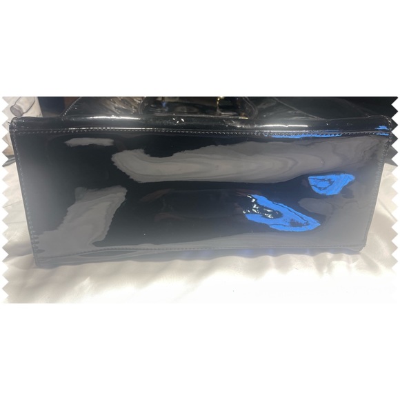 Versace Milano Italia Handbag NWT Black Patent Leather - Picture 8 of 10